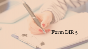Form DIR 5 for Surrender of DIN